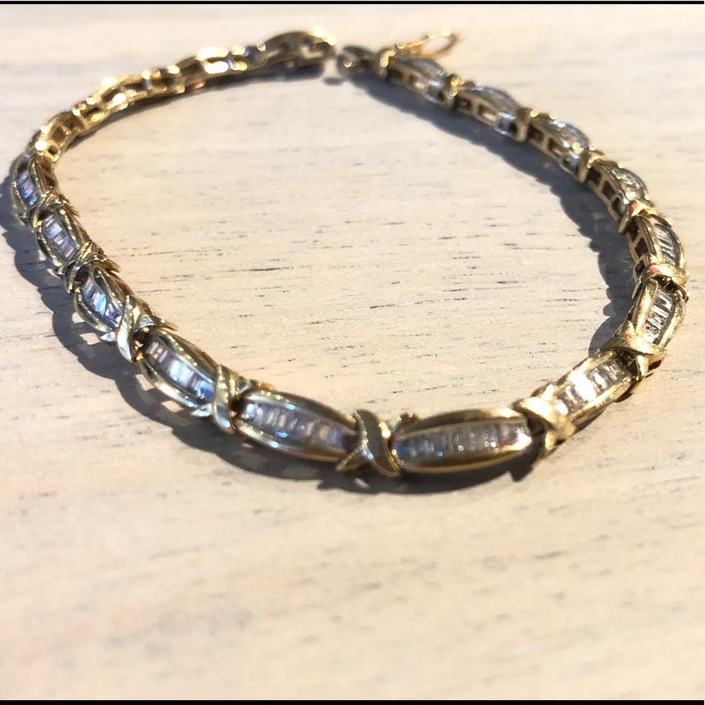 10kt Yellow Gold Diamond Bracelet
